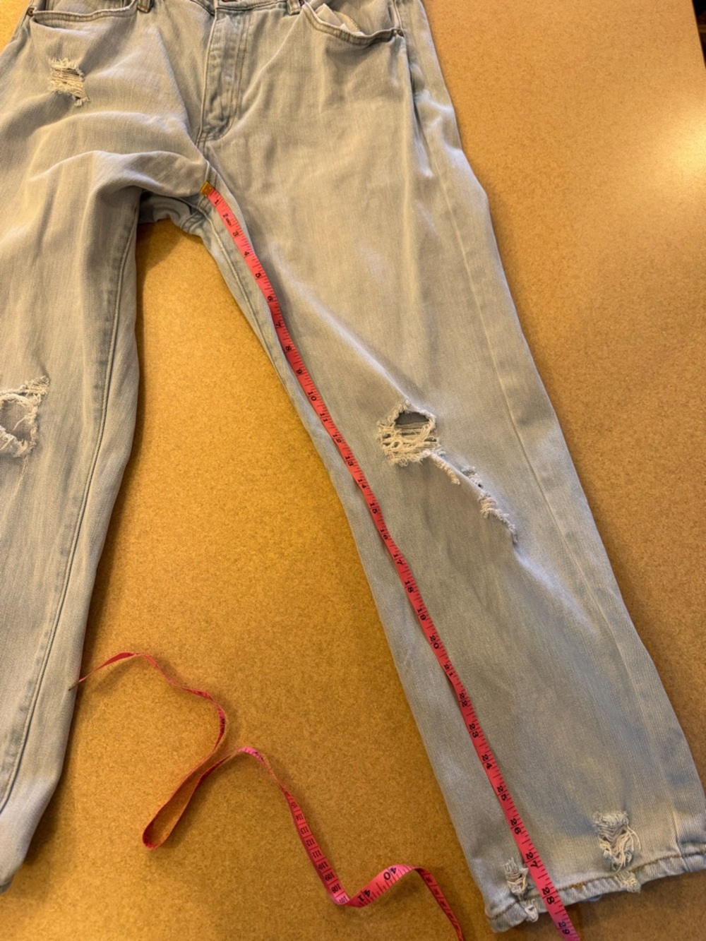 KanCan Light Blue Distressed Boyfriend Jeans - Picture 7 of 8